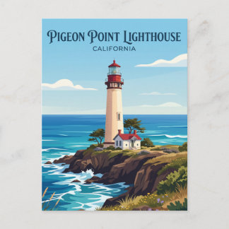 Pigeon Point Lighthouse California Postcard