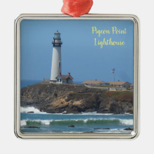 Pigeon Point Lighthouse Metal Ornament
