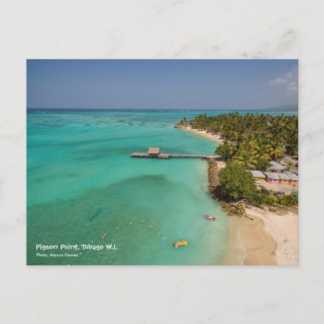 Pigeon Point Tobago Postcard (Front)