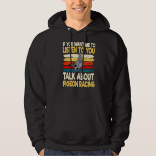 Pigeon Racing Breeder Retro Vintage Hoodie