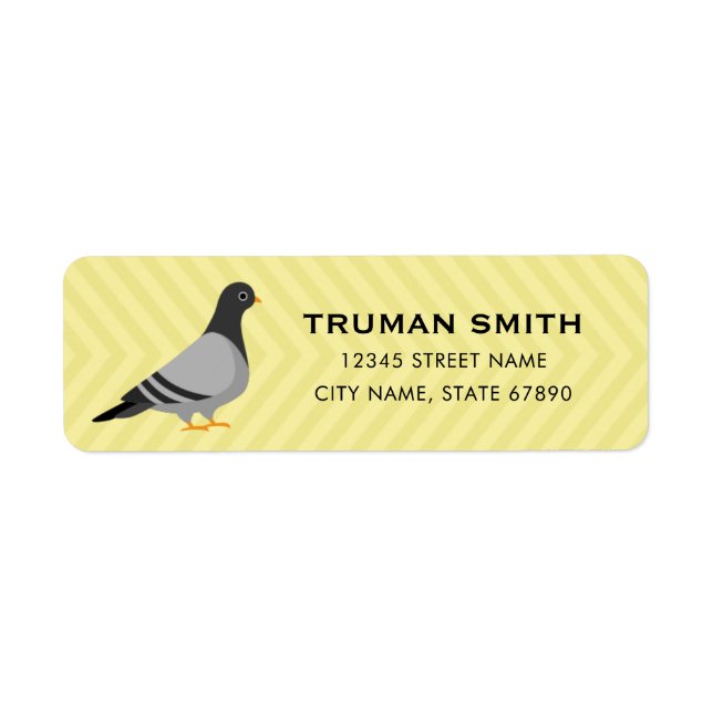 Pigeon Return Address Labels (Front)