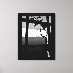 Pigeon Shadows Canvas Print