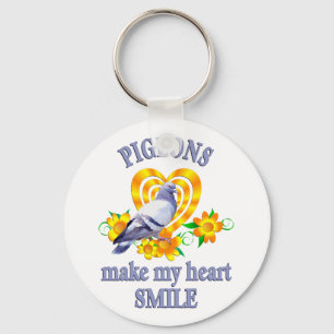 Pigeon Smile Keychain