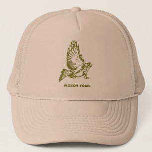 Pigeon toad trucker hat