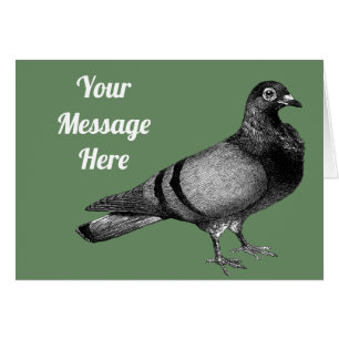 pigeon Vintage personnalisable
