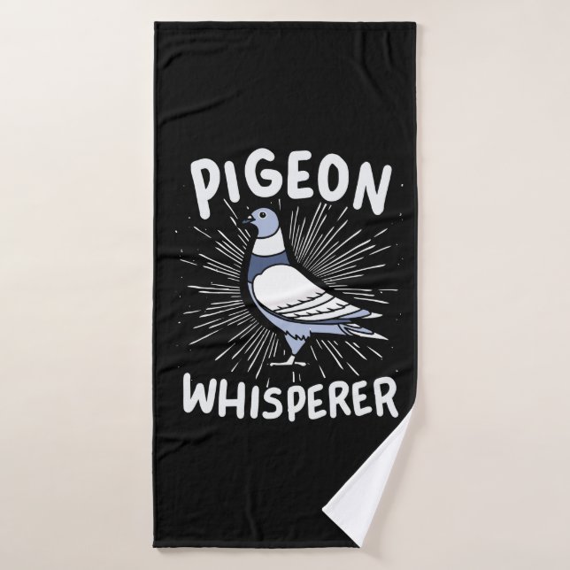 Pigeon Whisperer (Serviette de bain)