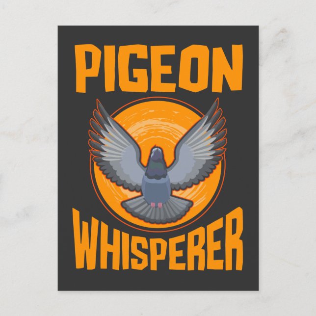 Pigeon Whisperer Birdwatching Pigeon Owner Postcard (Front)