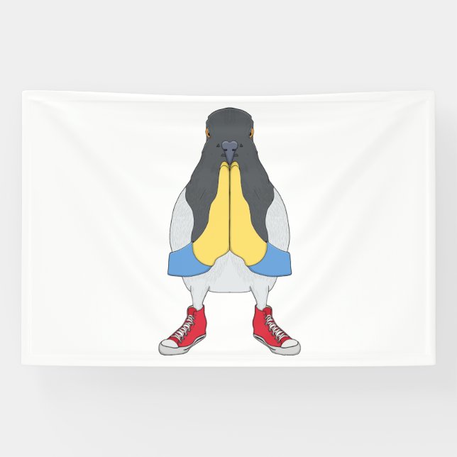 Pigeon with Shoes Banner (Horizontal)