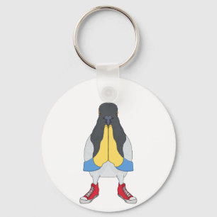Pigeon with Shoes Keychain