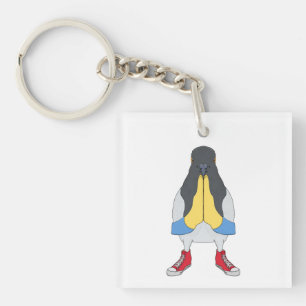 Pigeon with Shoes Keychain