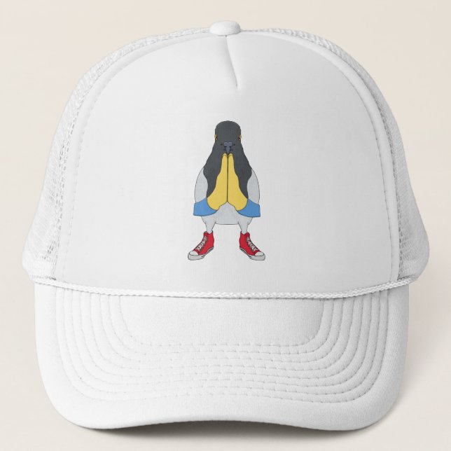 Pigeon with Shoes Trucker Hat (Front)