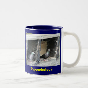 Pigeonholed? Two-Tone Coffee Mug