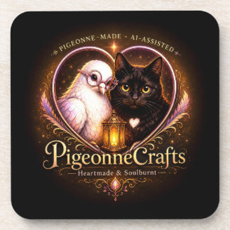 PigeonneCrafts Heartmade  Coaster
