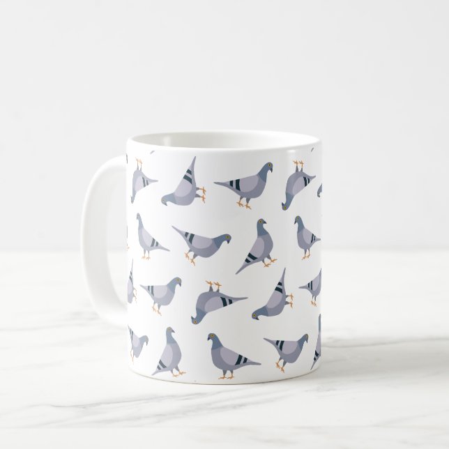 Pigeons Coffee Mug (Front Left)