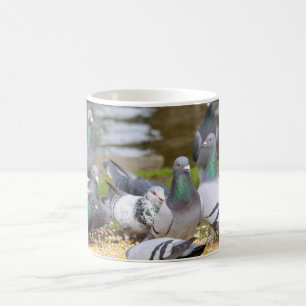 pigeons coffee mug