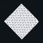 Pigeons Pet Bandana<br><div class="desc">This design features a cute grey pigeon pattern.</div>