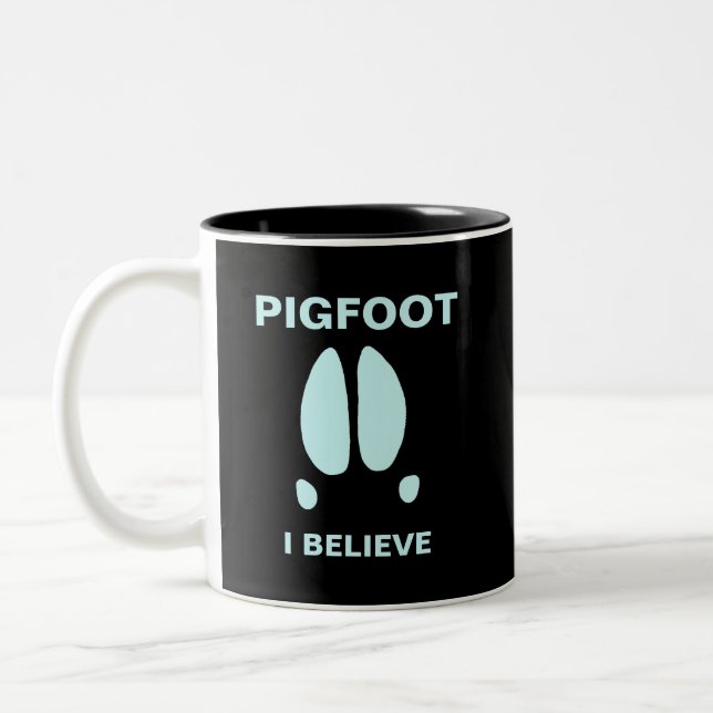 Pigfoot - I Believe Two-Tone Coffee Mug (Left)