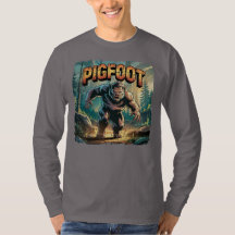 Pigfoot Illustration – Pig Bigfoot Funny Scary