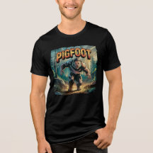 Pigfoot Illustration – Pig Bigfoot Funny Scary