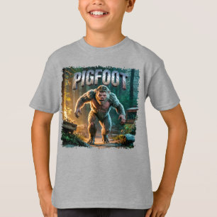Pigfoot Photographic – Pig Bigfoot Funny Scary T-Shirt