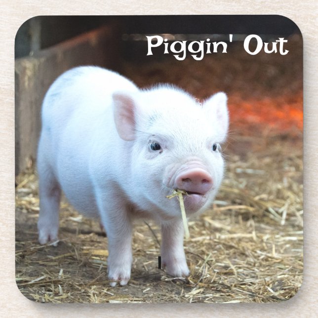 Piggin' Out Farm Life Dessous de verre en plastiqu (Devant)