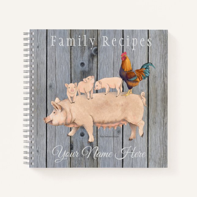 Piggy Back Ride Recipe Notebook (Front)