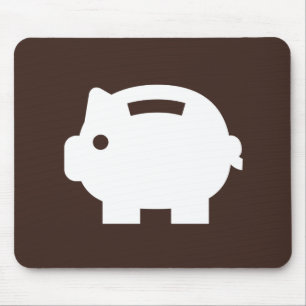 Piggy Bank Pictogram Mousepad