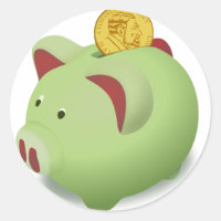 Piggy Bank Stickers