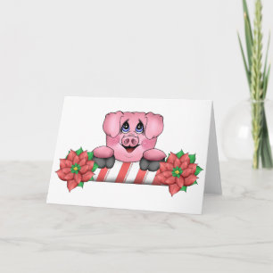 Piggy Christmas Card