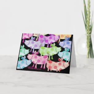 Piggy Collage Invitation