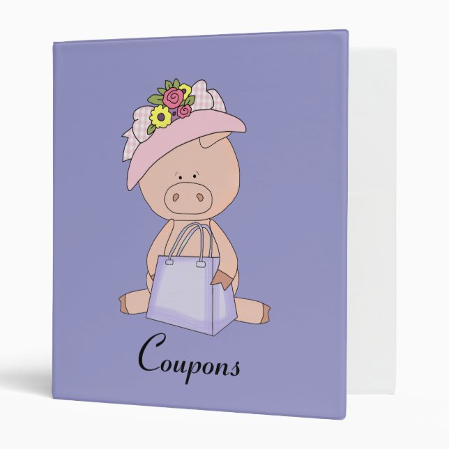 Piggy Coupon Binder (Front/Inside)