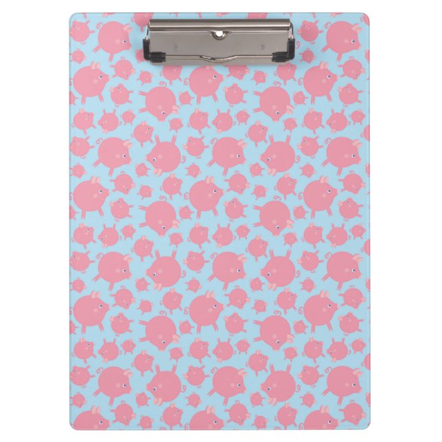 Piggy Explosion Clipboard (blue) (Front)