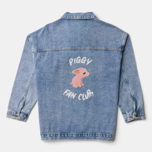 PIGGY FAN CLUB  Pig  Men Woman Teen Girls Kids  Denim Jacket