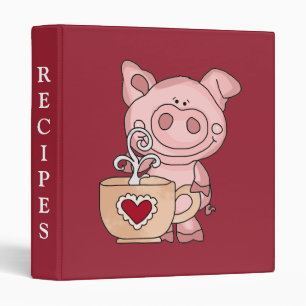 Piggy Kitchen Recipes Binder