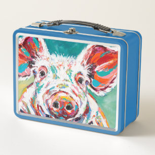 Piggy Metal Lunch Box
