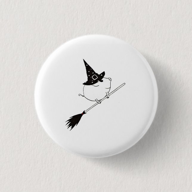 PiGgy on Halloween! 1 Inch Round Button (Front)