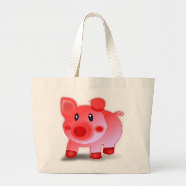 PIGGY PIGLET LARGE TOTE BAG (Front)