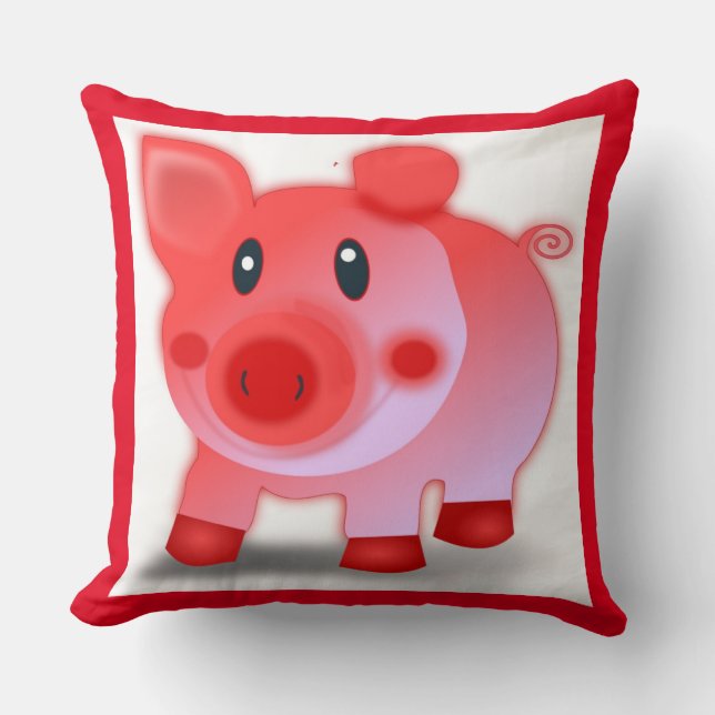 PIGGY PIGLET THROW PILLOW (Front)
