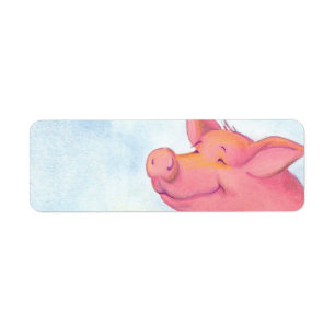 Piggy Pinkles / Return Address Avery Label