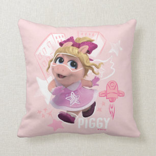 Piggy - Queen of the Playroom Throw Pillow