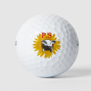 Piggy Sunflower Golf Balls