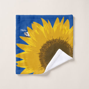 Piggy Sunflower  Wash Cloth