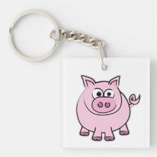 Piggy Throw   Keychain
