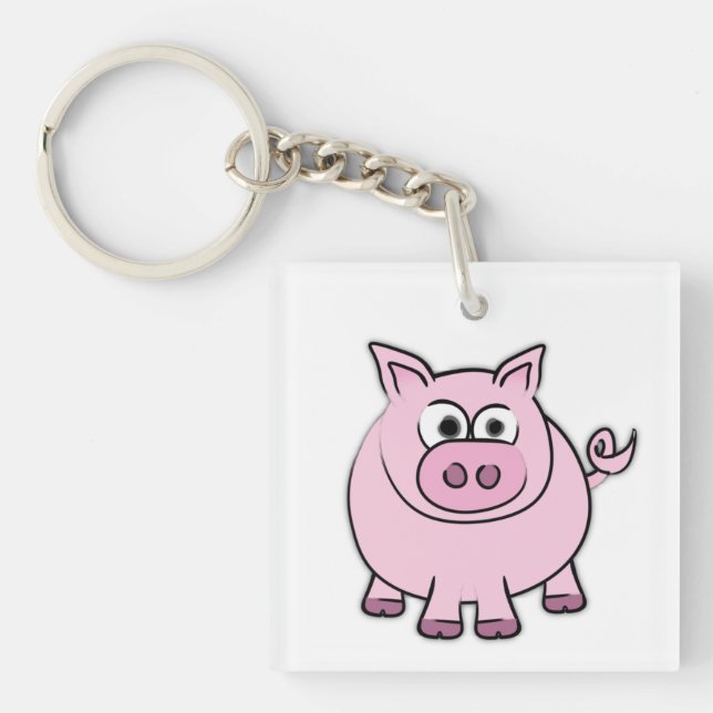 Piggy Throw   Keychain (Front)