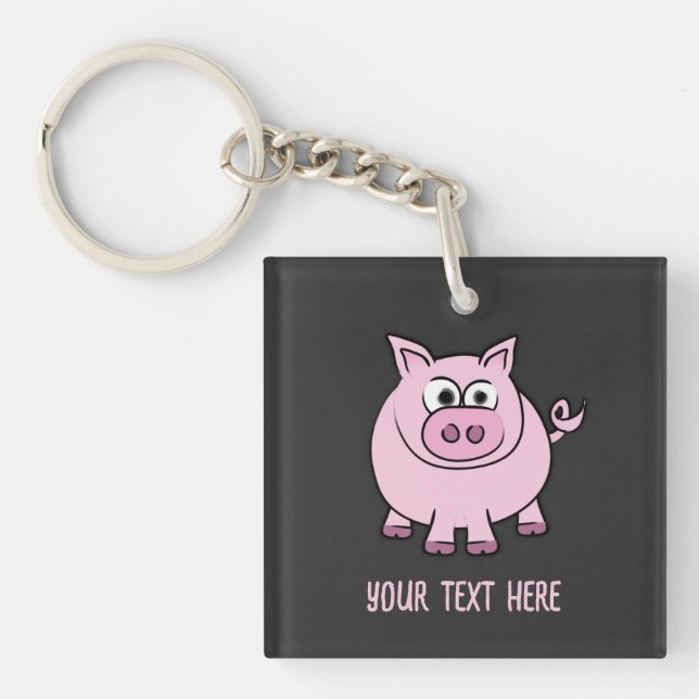 Piggy Throw  Keychain (Front)