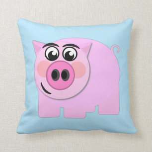Piggy Throw Pillow