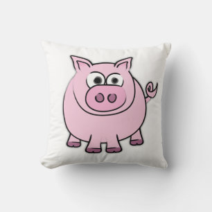 Piggy Throw Pillow