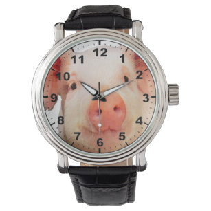 "Piglet 2" design wrist watch