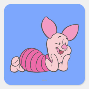 Piglet 8 square sticker