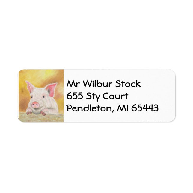 Piglet address label (Front)